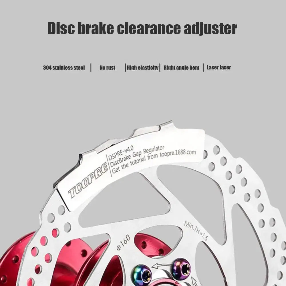 Color: WHITE - Disc Brake Adjuster Bicycle Disc Brake Pads Adjusting Tool Steel MTB Bike Brake Adjustment Pads Cycling Repair Tools