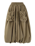 Grounded Loose Pocket Puff Skirt