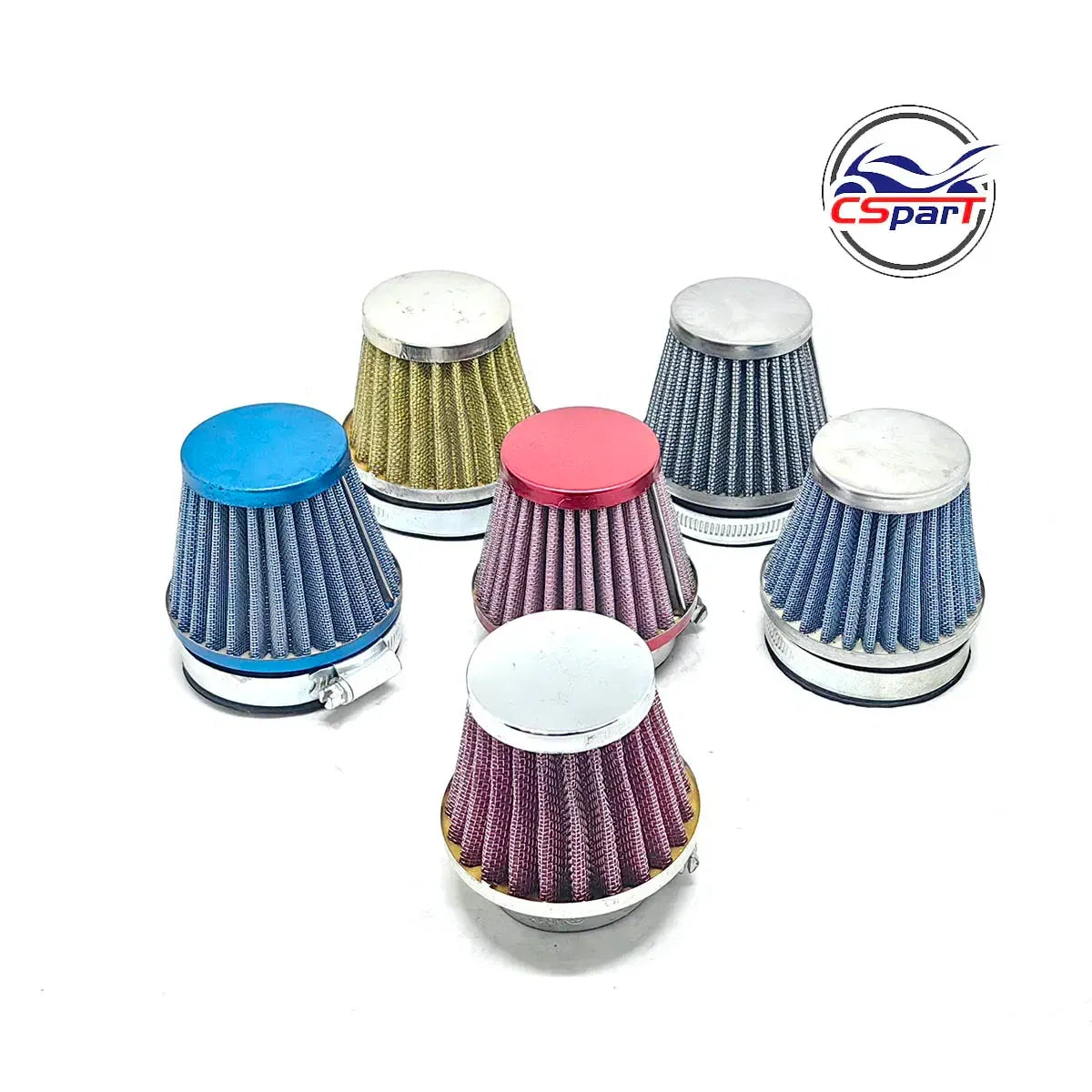 Color: Pink - 35MM 38MM 44MM 54MM 58MM Air filter Mini Moto Dirt Pit Bike ATV Quad Scooter Buggy Pocket Parts