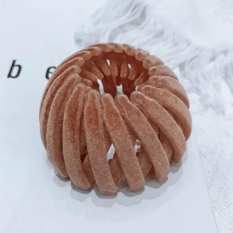 Ships From: United States - Ponytail Hairpin Bun Maker Hair Styling Tool Anti-Slip Bun Maker Hair Styling Tool Claw Clip Holder Light Weight For Daily Wear