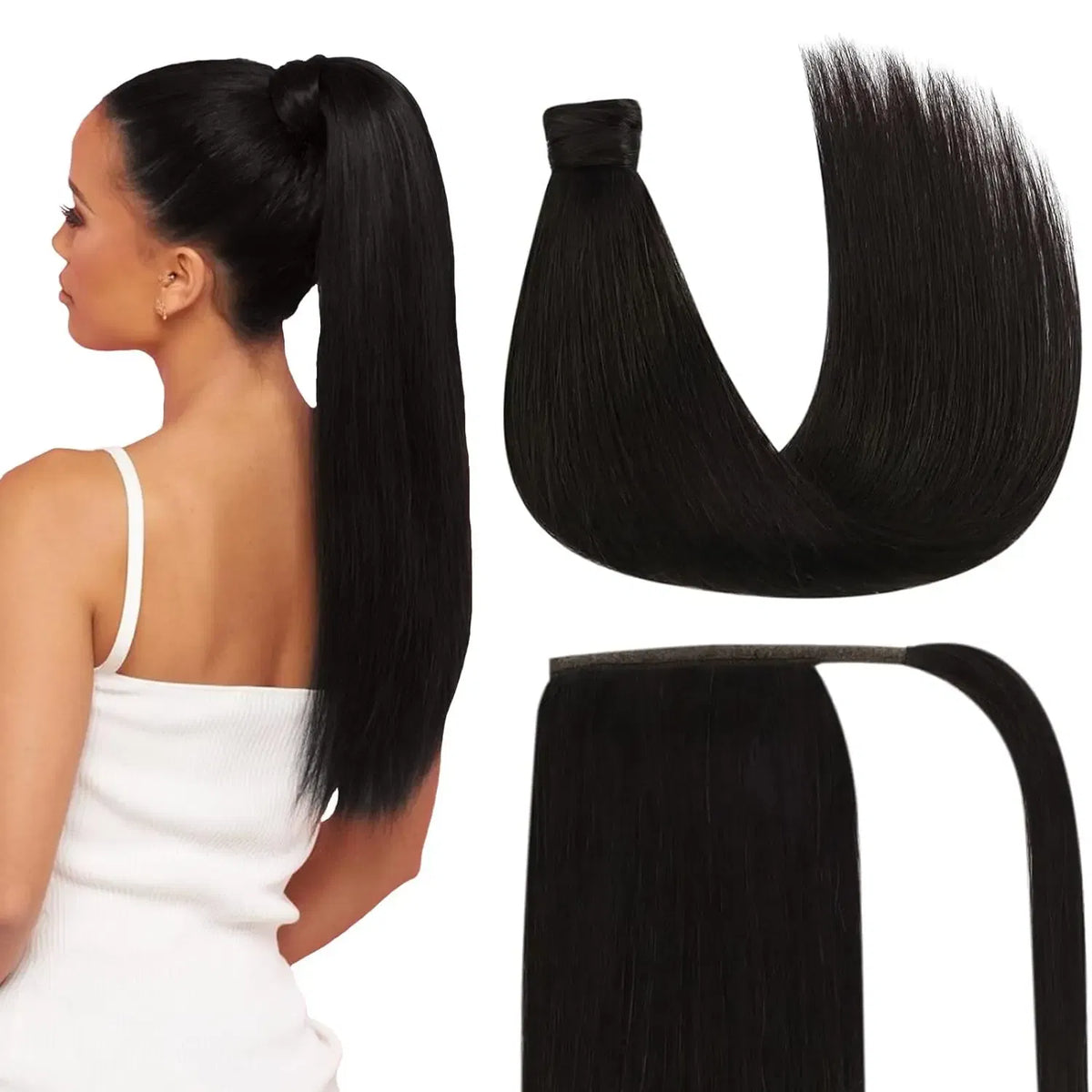 Color: OMBRE, Life Span: 6 Months With Proper Care, Stretched Length: 20inches - VeSunny Human Hair Ponytail Light Blonde Mix Golden Blonde Real Hair Ponytail Extension Highlights Blonde Ponytail Hair 80g