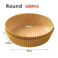 50/100/200Pcs Air Fryer Baking Paper Non-Stick Airfryer Baking Papers Round Air-Fryer Paper Liners Paper Kitchen Accessories