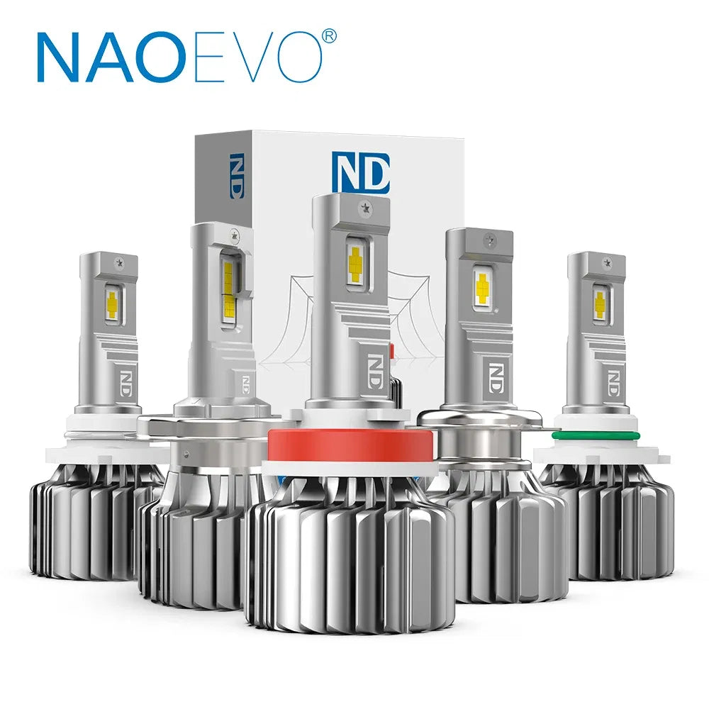 Emitting Color: Blue, Ships From: CHINA - NAOEVO H7 LED Canbus H4 Lamp 140W 16800LM Anti Error HB4 6000K luces Led HB3 9005 H11 Car Headlight Bulb farol do carro lmpadas