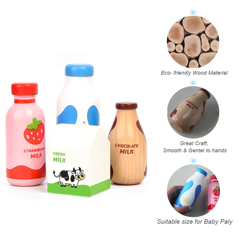 Wooden Toy Food and Beverage Set