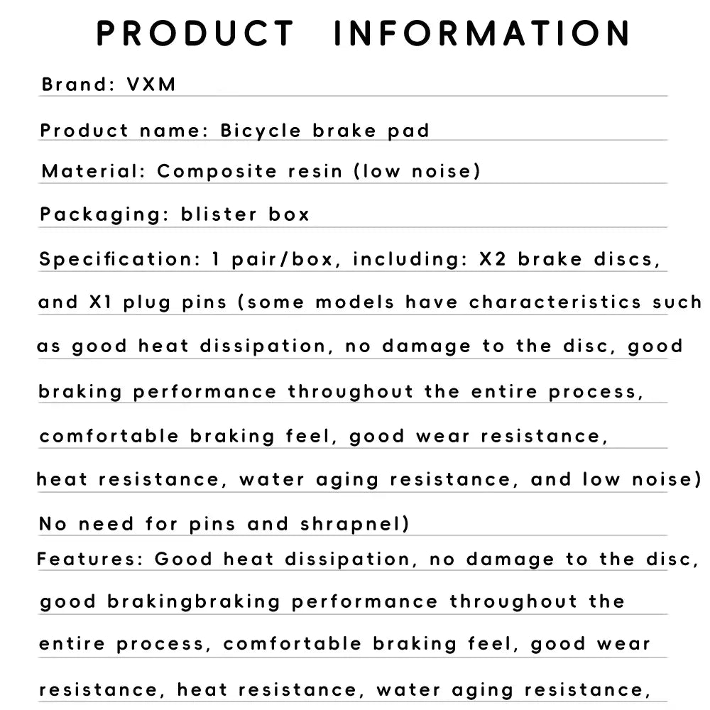 Color: Army Green - VXM MTB Bike Cycling Hydraulic Disc Brake Pads Resin semi-metallic for SHIMANO AVID HAYES Magura Formula M8020 DB Bicycle Parts