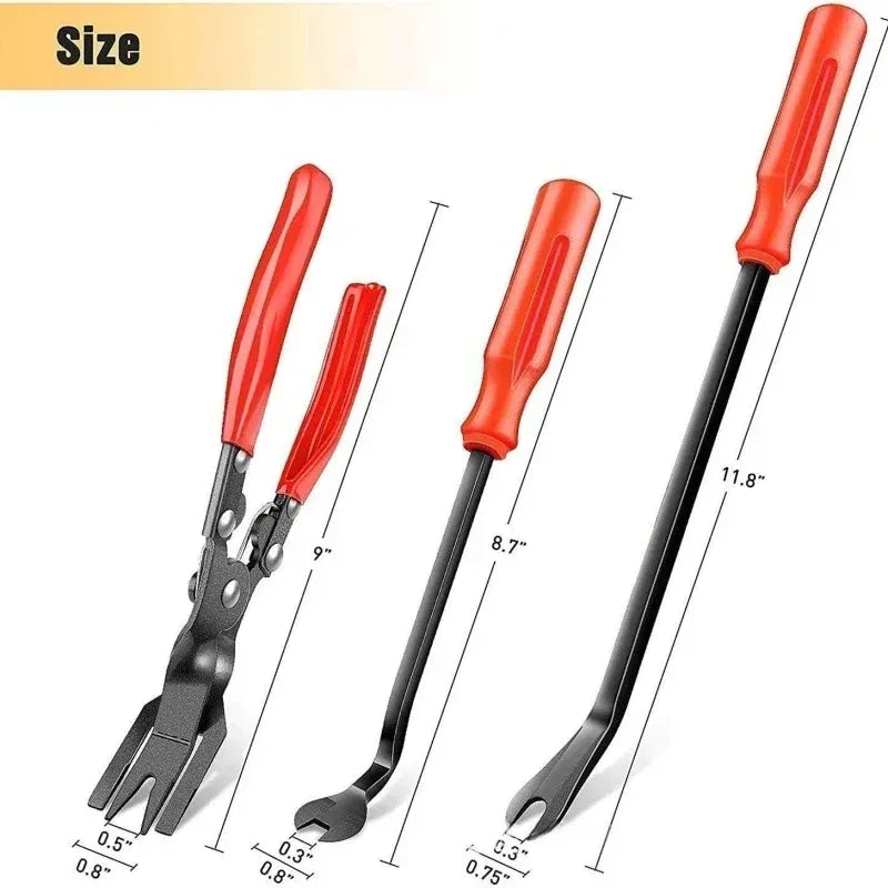 Color Name: Gold - Car Headlight Repair Installation Tool Trim Clip Removal Pliers Van Door Panel Fascia Dash Upholstery Remover Tool Dropshipping