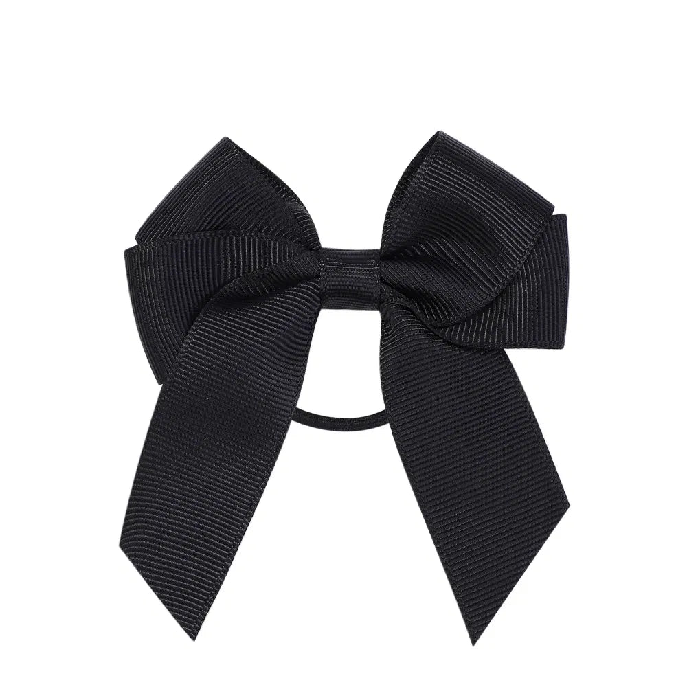 Color: Light Grey, Size: 3XL - 1/2 Pcs Sweet Hair Ribbon Hair Band for Girls Toddler Cheer Bow Head Rope Kids Headwear Double Ponytail Support Hair Accessories