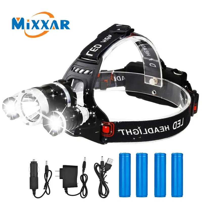 Emitting Color: Yellow, Ships From: CHINA - ZK20 LED Headlamp 8000 Lumen Torch Flashlight Headlight Waterproof Head Light Camping Hiking Fishing Mining Light Lamp Torch