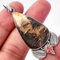 Natural Bat Cave Jasper & Morganite Pendant P-1127 SDP145945