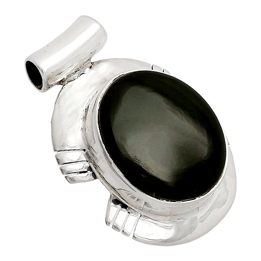 Natural Black Onyx - Brazil Pendant P-1598 SDP148827
