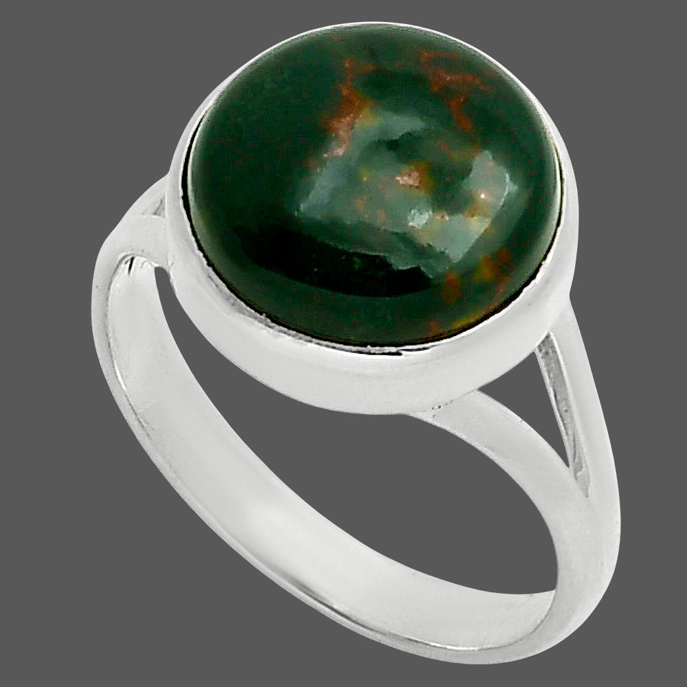 Natural Blood Stone - India Ring size-9 R-1005 SDR249101