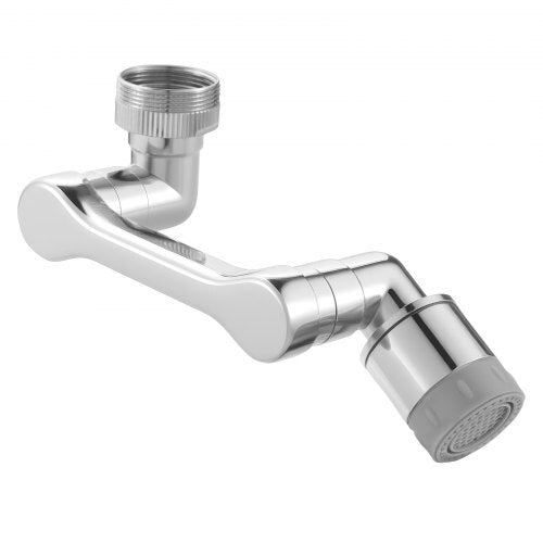 1080? Swivel Faucet Extender, 2 Sprayer Modes Sink Water Faucet Aerator Extension, Kitchen Bathroom Rotatable Spray Attachment with Brass Robotic Arm, Rotating Splash Filter Wash Hand/Hair/Face