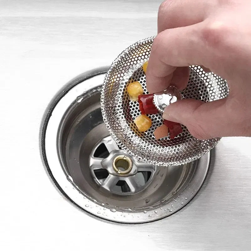 Color: Black Nickel - Stainless Steel Pool Bathtub Hair Catcher Stopper Sink Strainer Waste Filter Plug Floor Drain Kitchen Bathroom Accessories Tools