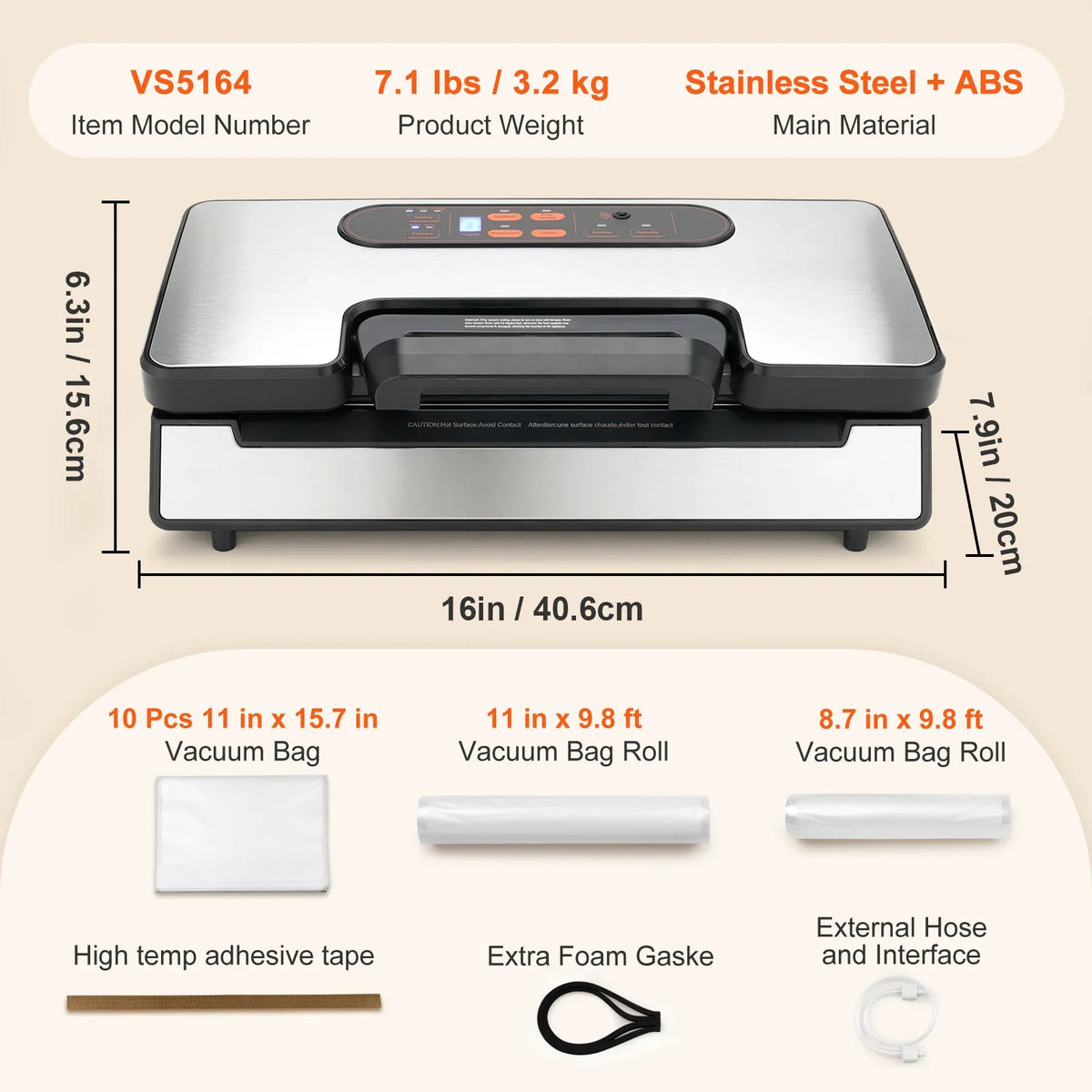 Kitchen Vacuum Food Sealing Machine