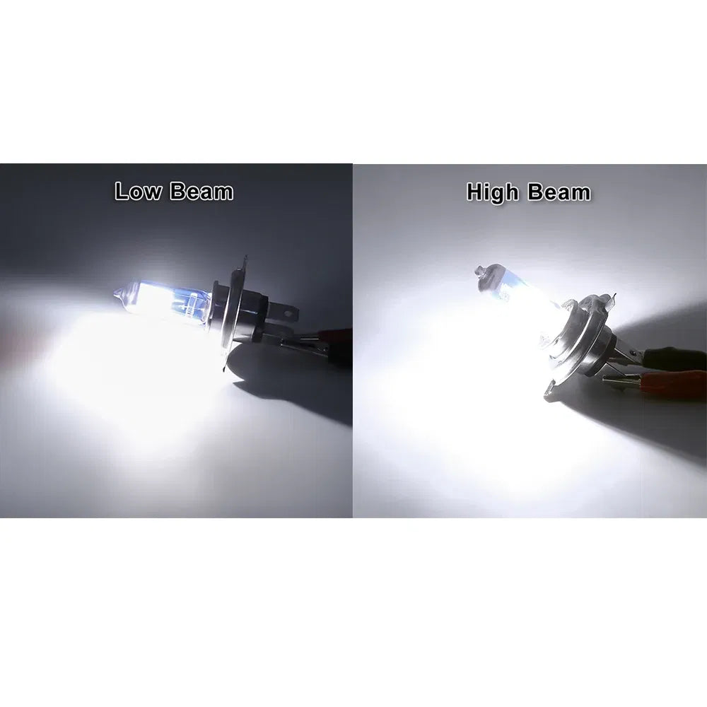 Emitting Color: Crystal Blue - H4 Lamp 12V Halogen Bulb Car HeadLight Bulb H4 55w 100w Light Bulbs For Car Headlight 2pcs 6000k Car Accessories H4 Halogen