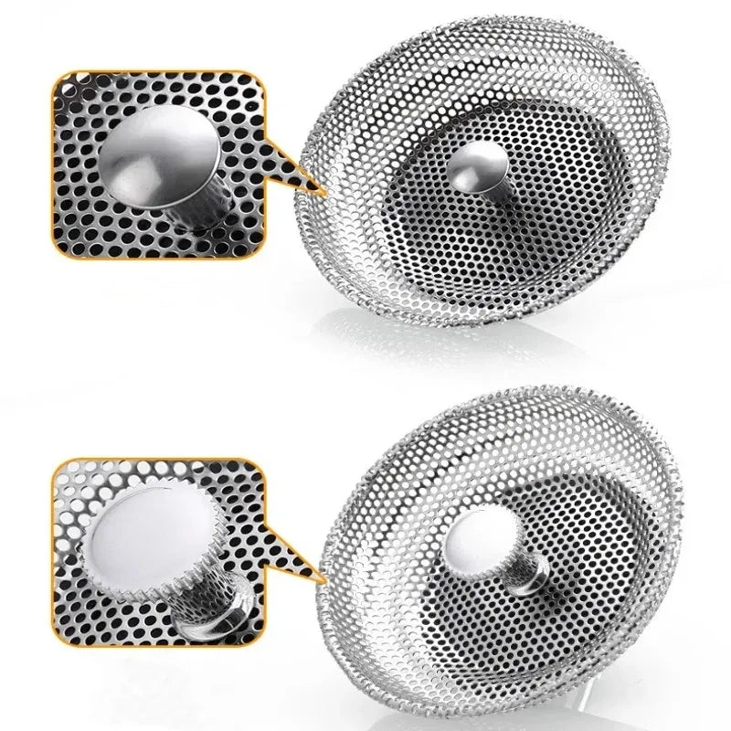 Color: Green Bronze - Stainless Steel Pool Bathtub Hair Catcher Stopper Sink Strainer Waste Filter Plug Floor Drain Kitchen Bathroom Accessories Tools