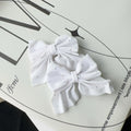 Color: Light Grey - 2Pcs Starry Dots Red Velvet Bow Hair Pins Hair Clips Kids Girls Fashion Christmas Barrettes Ponytail Holder Headwear Accessories