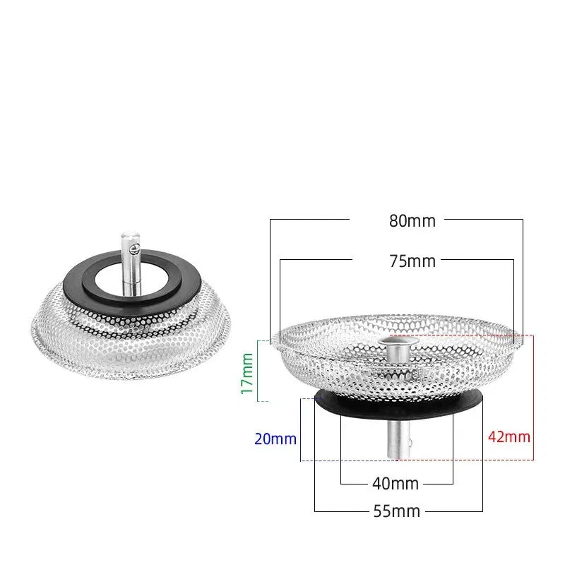 Color: Green Bronze - Stainless Steel Pool Bathtub Hair Catcher Stopper Sink Strainer Waste Filter Plug Floor Drain Kitchen Bathroom Accessories Tools