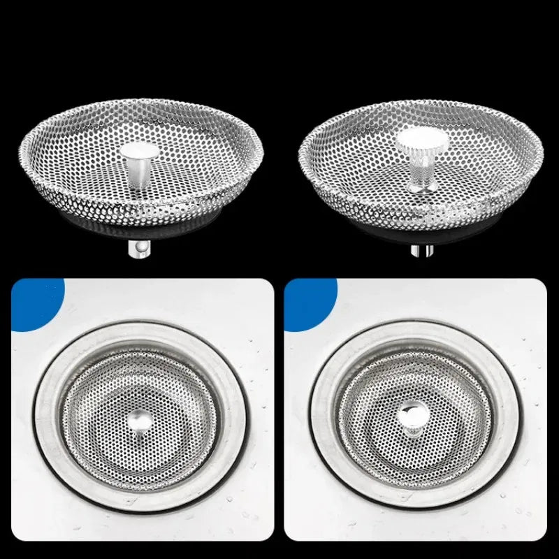 Color: Green Bronze - Stainless Steel Pool Bathtub Hair Catcher Stopper Sink Strainer Waste Filter Plug Floor Drain Kitchen Bathroom Accessories Tools