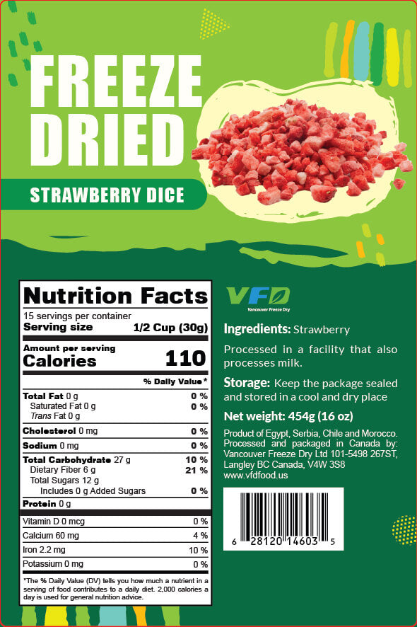 Freeze-Dried Strawberry Granules - Wholesale Strawberry Pieces - Single Ingredient