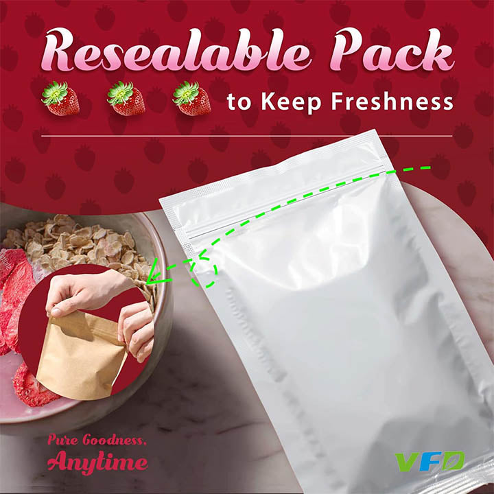 Freeze-Dried Strawberry Slices For Baking & Smoothies - Single Ingredient