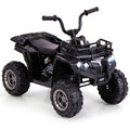 6V Kids Ride On Electric ATV with LED Headlights and MP3 Player-Red