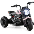 6V Kids Electric Motorcycle with LED Headlight and Music for Toddlers Aged 3-5-Pink - Color: Pink