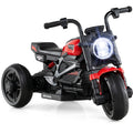 6V Kids Electric Motorcycle with LED Headlight and Music for Toddlers Aged 3-5-Red - Color: Red