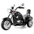 6V Powered Toddler 3-Wheel Motorbike Ride On Toy with Horn and Headlight-Black - Color: Black