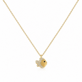 Tiny Sparkle Blow Kissing Fish Necklace - Waterproof