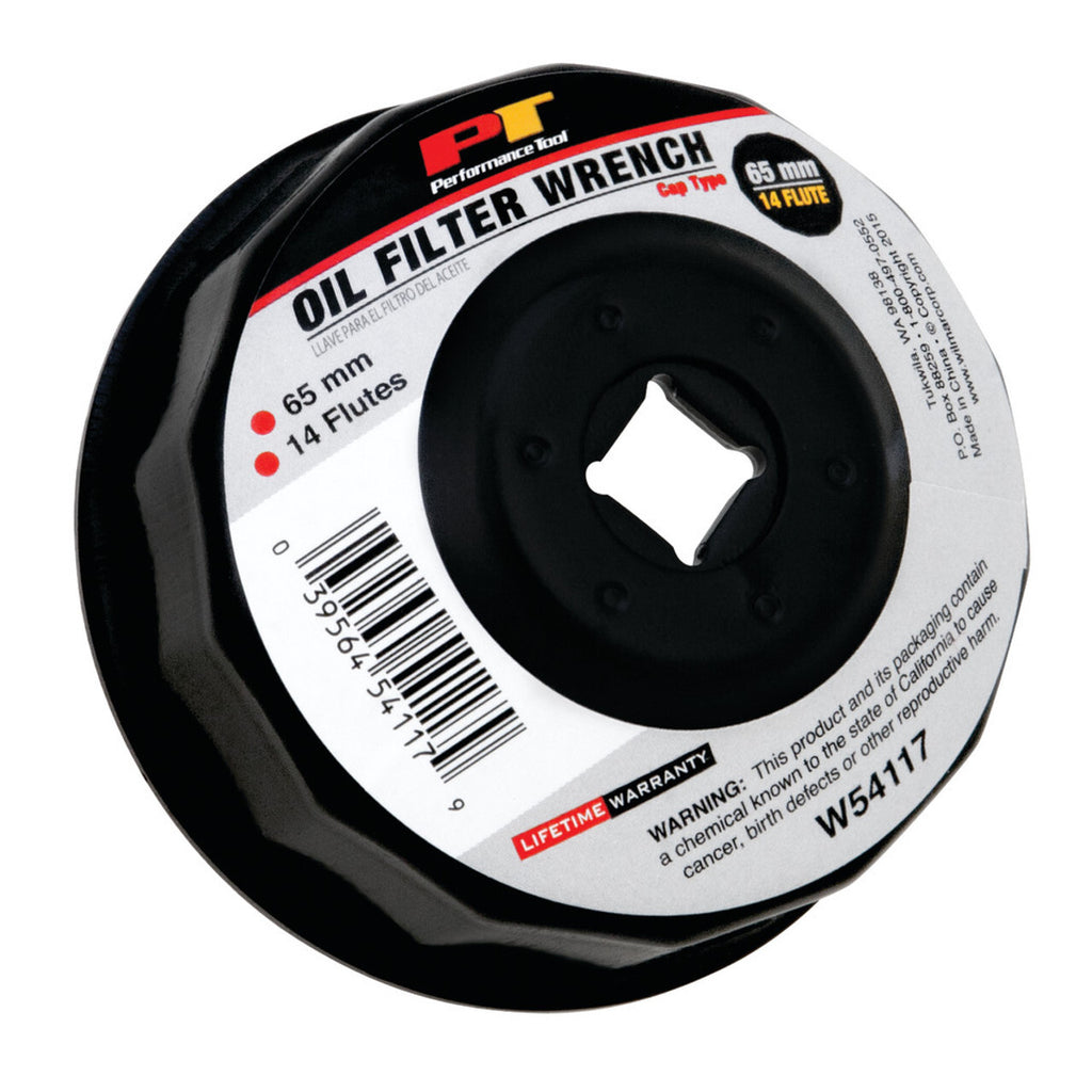 Performance Tool Oil Filter Cap Wrench - 14 Flute (65mm)
