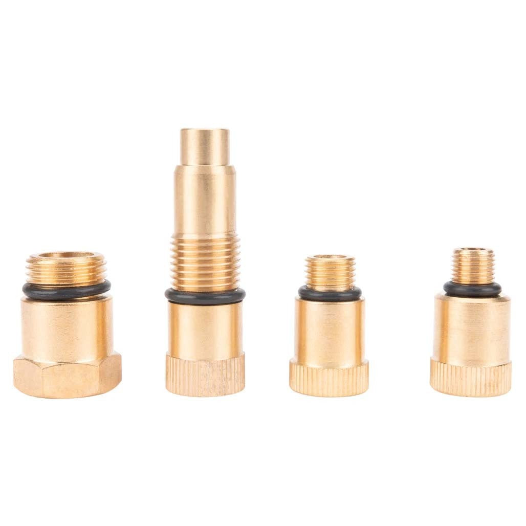 Performance Tool Compression Tester Spark Plug Adapters Set (4 Piece)