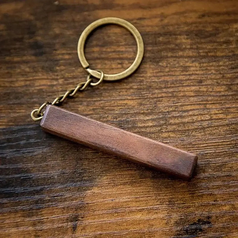 Walnut keychain blanks for laser engraving Blanks with Leather Strap
