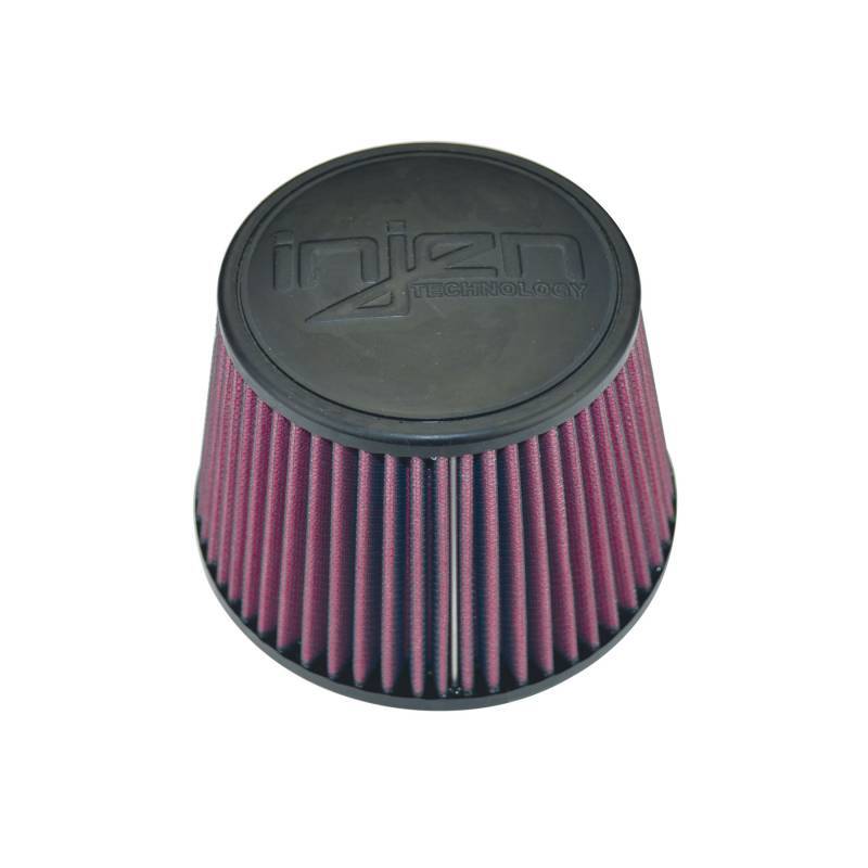 Injen 8-Layer Oiled Cotton Gauze Air Filter (Black/Red)