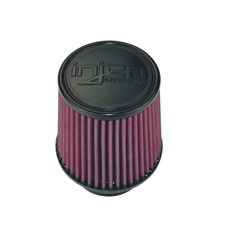 Injen 8-Layer Oiled Cotton Gauze Air Filter (Black/Red)