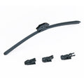 24" Rubber Wiper Blades, 61 cm Universal Replacement Wind Shield Wiper, Low Noise & Better Fit, with 4 Different Clips for most Car, Easy Installation