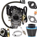 Carburetor Combo Kit Intake Pipe Air Filter Plugs