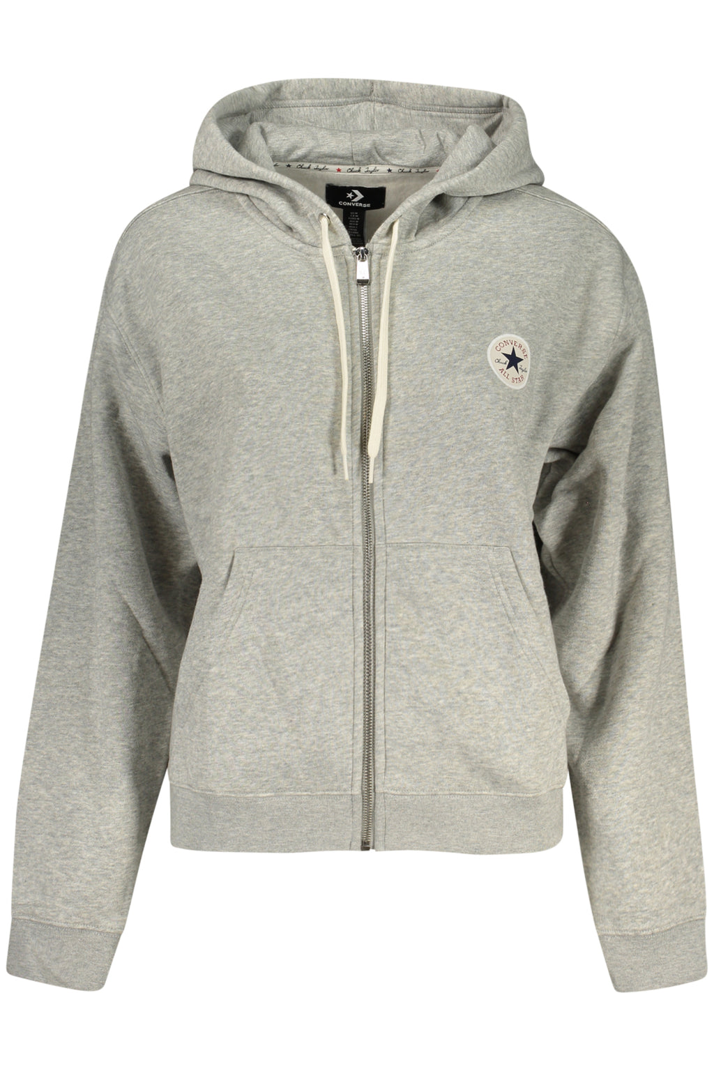 Converse Women's Zip-Up Hoodie, Grey