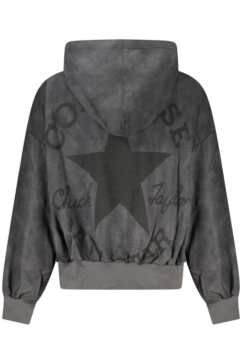 Converse Girls' Zip-Up Hoodie, Black