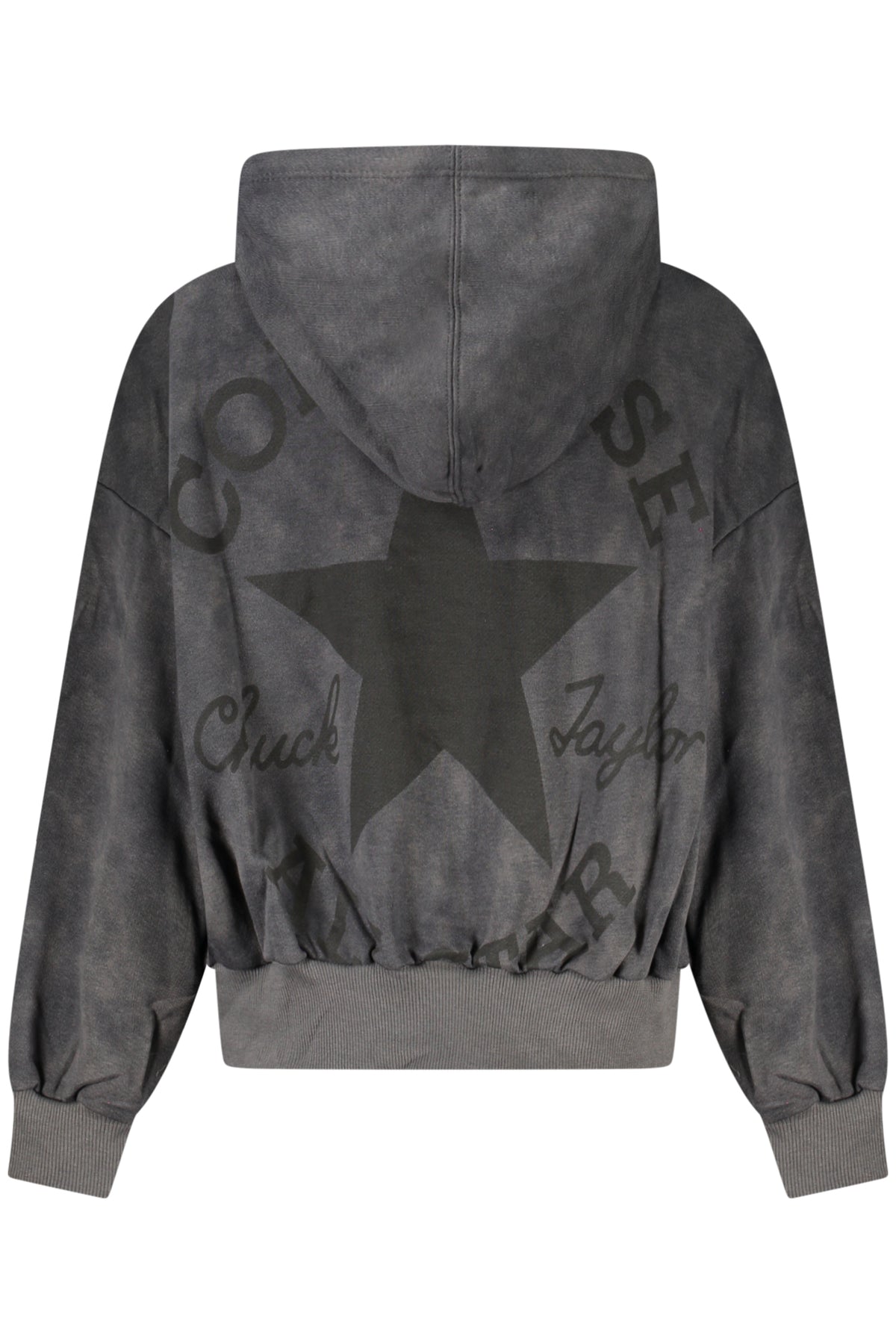 Converse Girls' Zip-Up Hoodie, Black