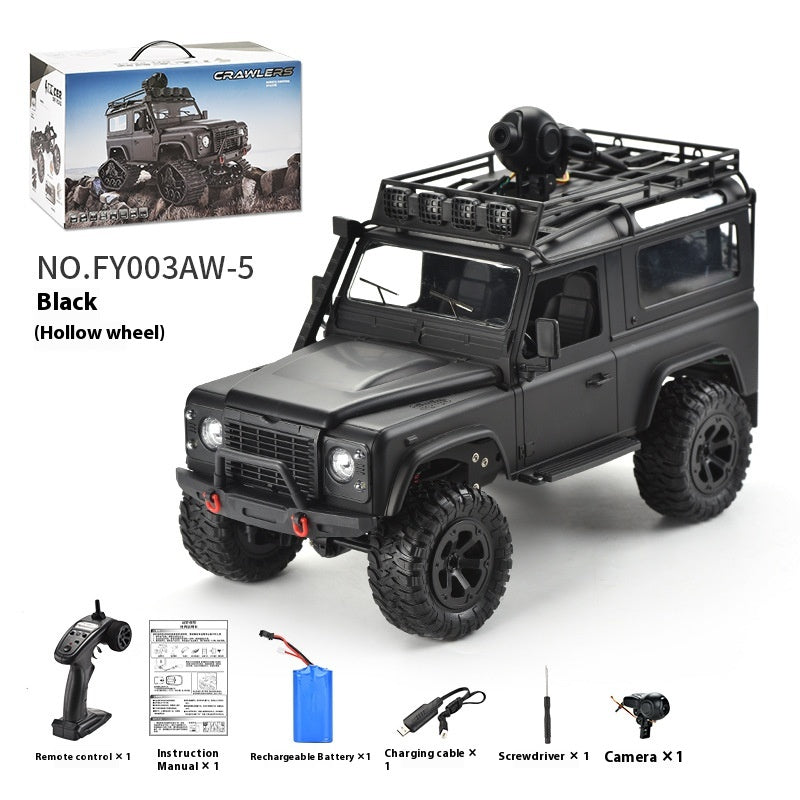Color: Black, Proportion: Double Wheel - Four-wheel Drive Off-road Vehicle RC Controllable Headlight