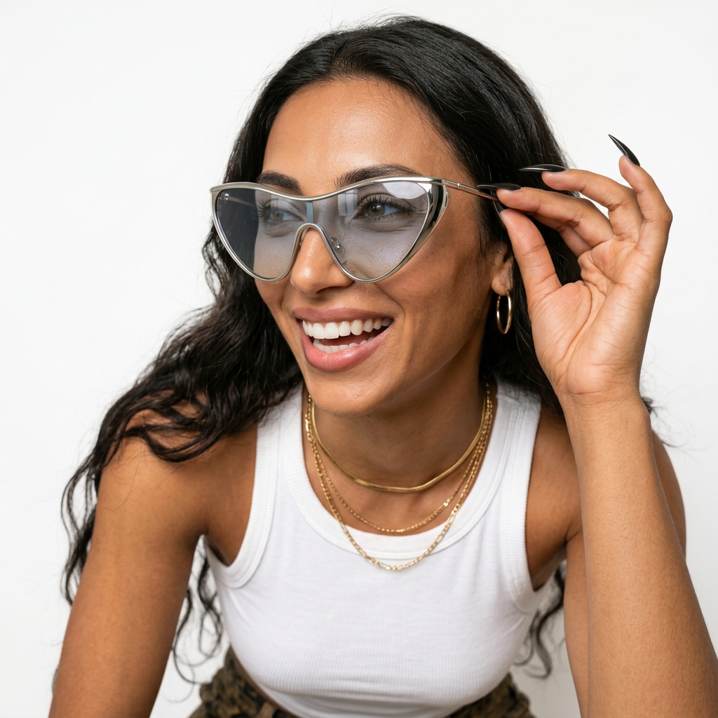 Radiant Gold Cat Eye Sunglasses