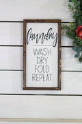 Vertical Laundry Sign
