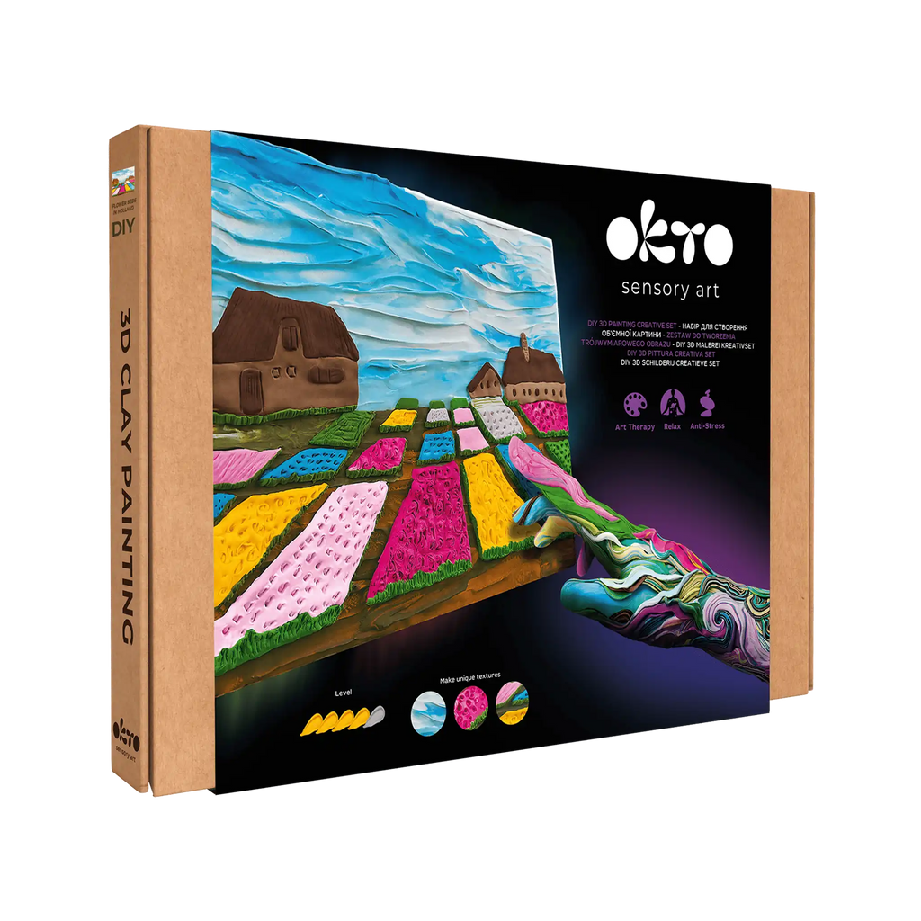 3D PICTURES Famous Masterpieces DIY set ”Flower beds in Holland”
