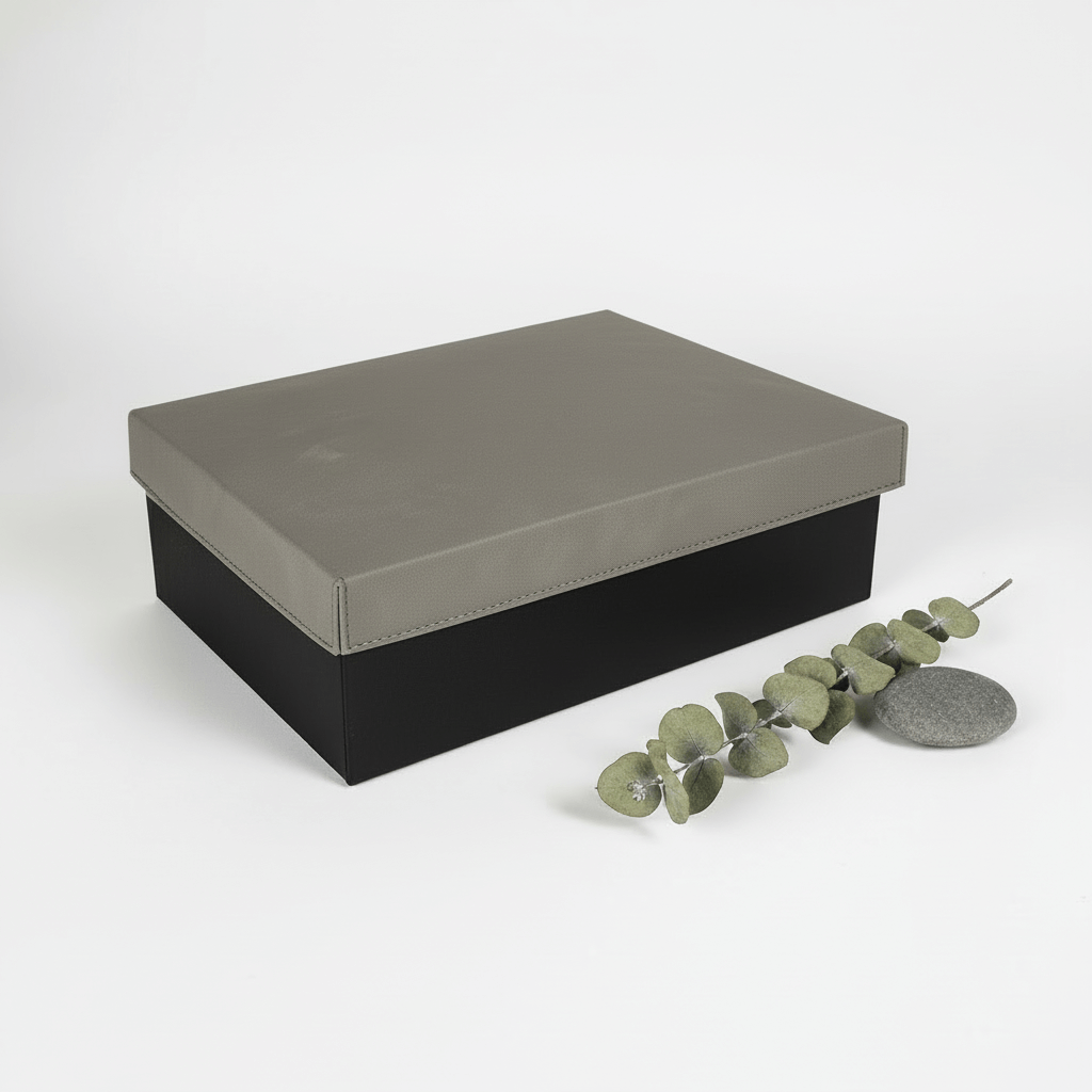 laserable leatherette gift box Lid Elevate your gift presentation