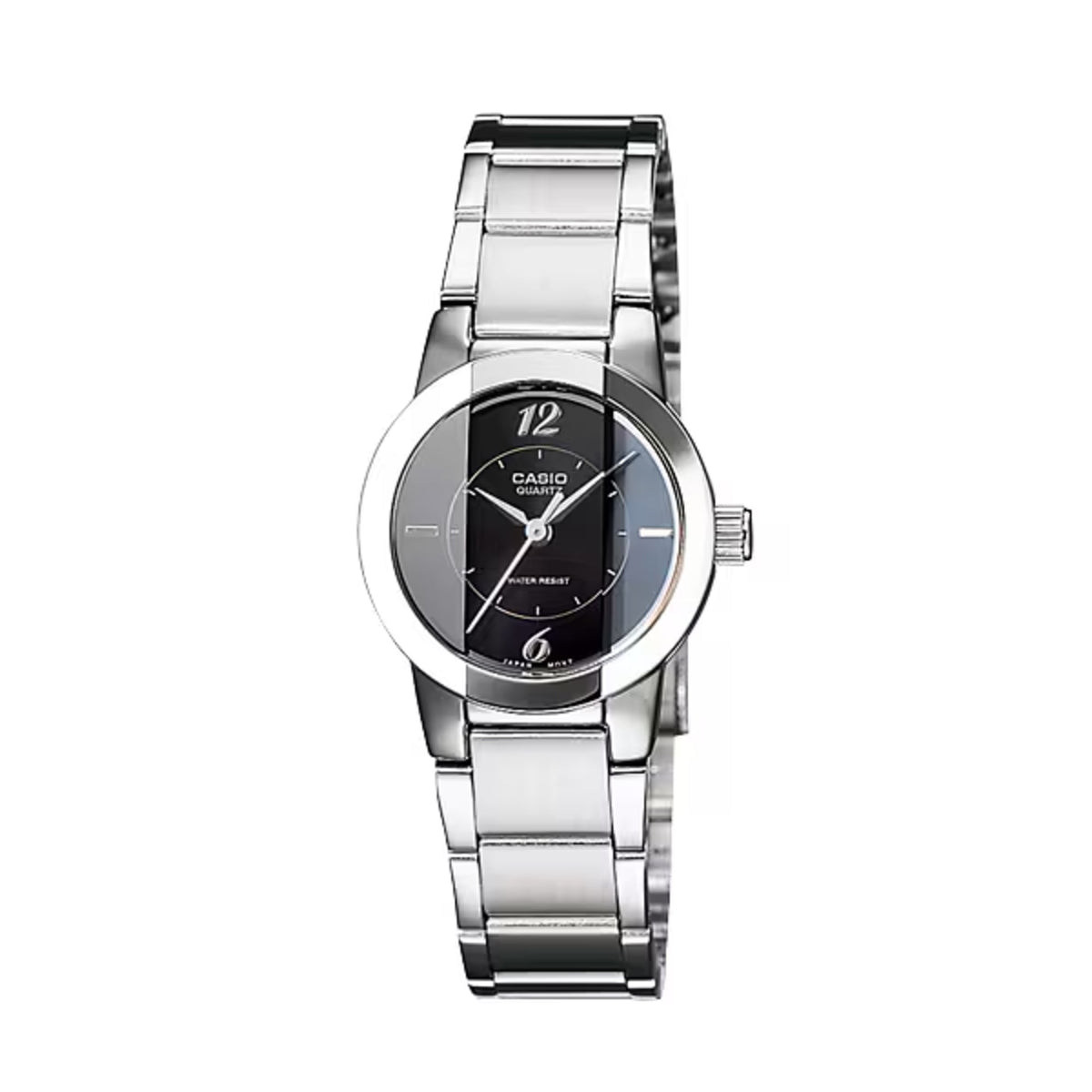 Casio Women’s Black Dial Stainless Steel Bracelet Analog Watch - LTP-1230D-1C