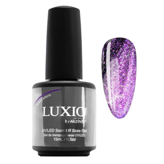 Luxio - Effects Purple Shimmer Top Gel, 15ml