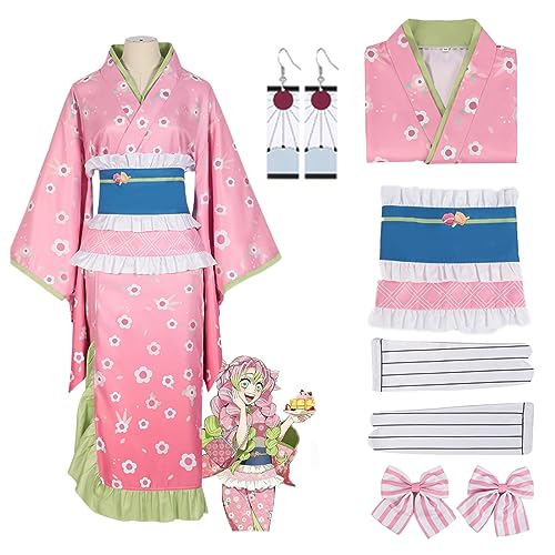 Demon Slayer Full Mitsuri Cosplay Kimono