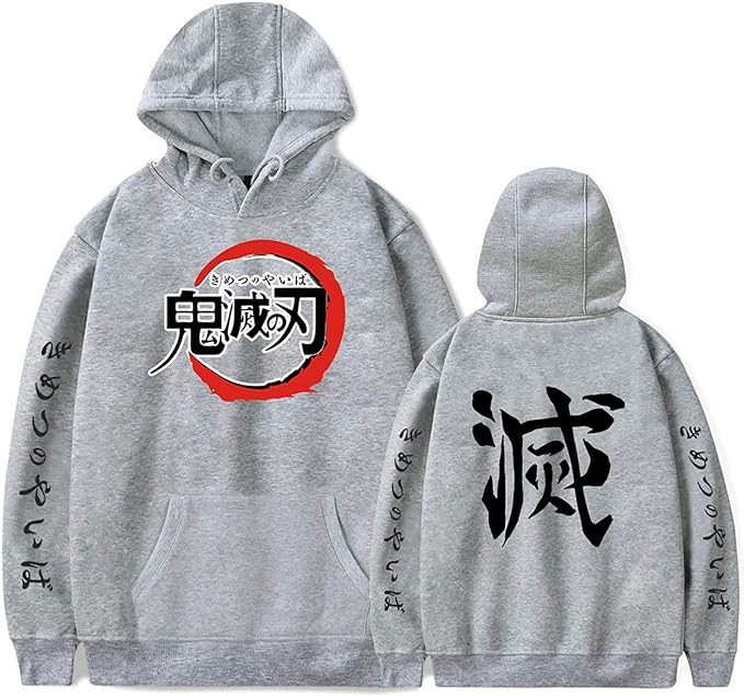 Demon Slayer Official Anime Kanji Hoodie Style 1