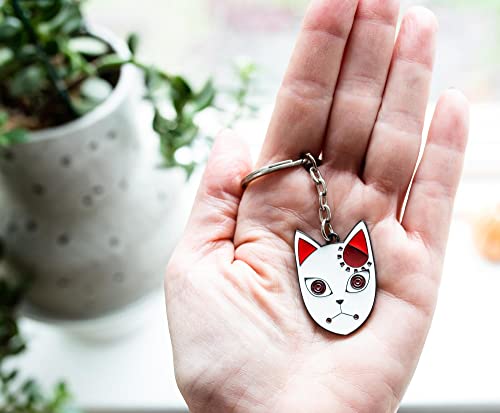 Demon Slayer Tanjiro Kamado Fox Mask Inspired Keychain